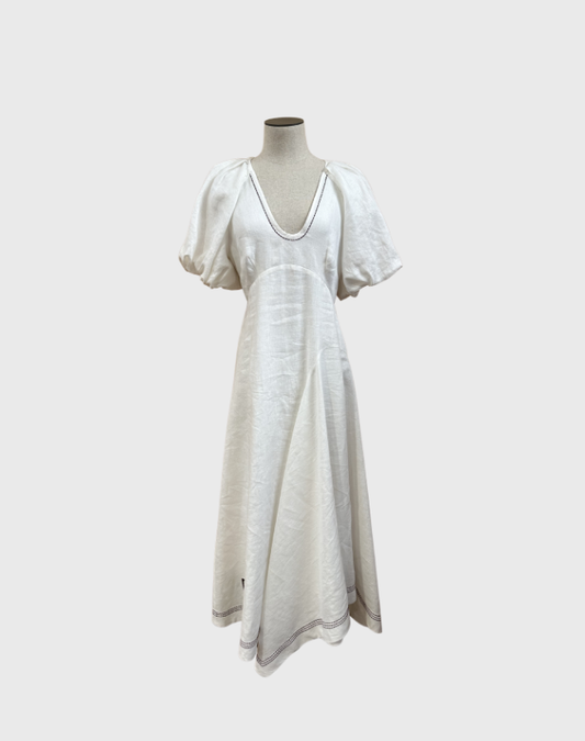 ALEMAIS MAGNOLIA MIDI DRESS - SIZE 10
