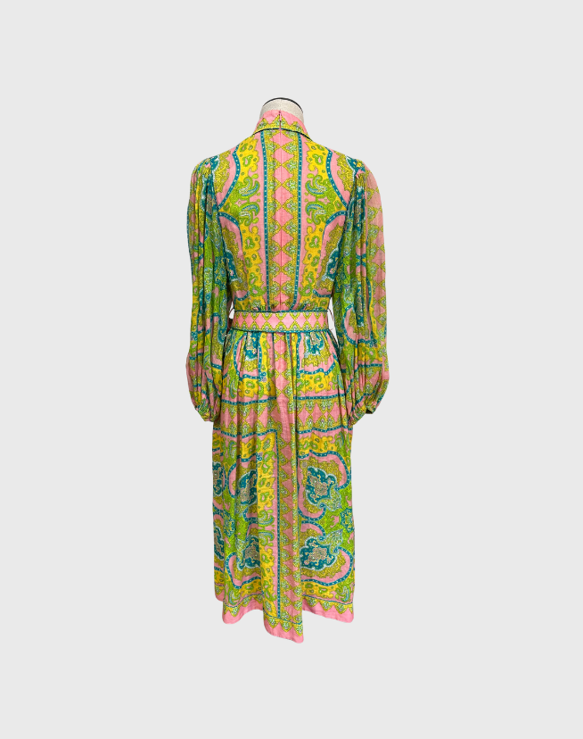 ZIMMERMANN ESTELLE MIDI PRINT DRESS - SIZE 2