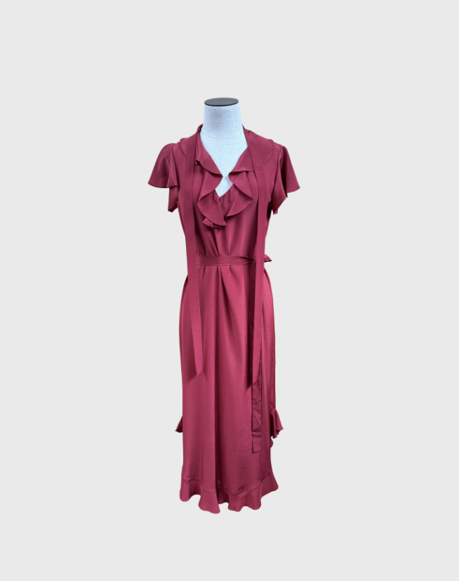 ZIMMERMANN FLOUNCE NECK MIDI - SIZE 1