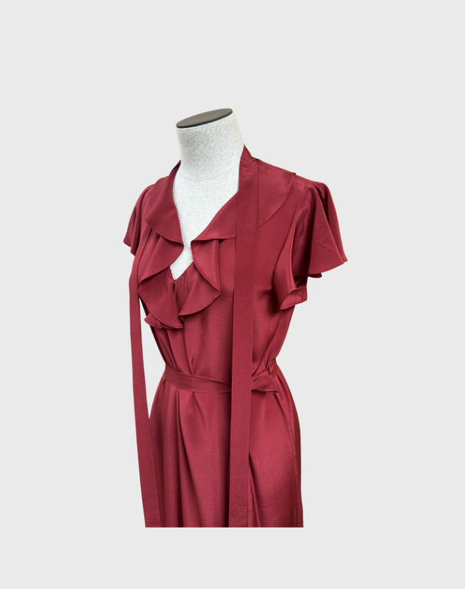 ZIMMERMANN FLOUNCE NECK MIDI - SIZE 1