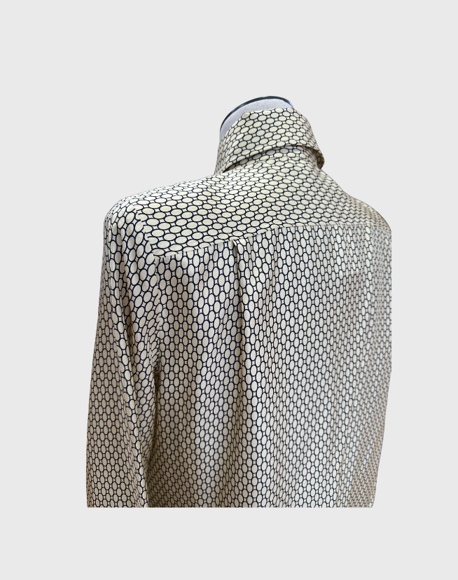 SCANLAN THEODORE SILK SHIRT WITH TIE - SIZE 8