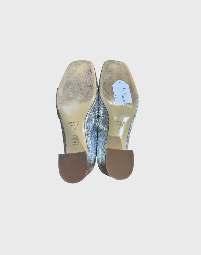 L'ECLISSE GEMSTONE BLOCK HEELS - SIZE 39