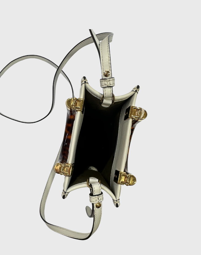 FENDI SUNSHINE LEATHER TOTE