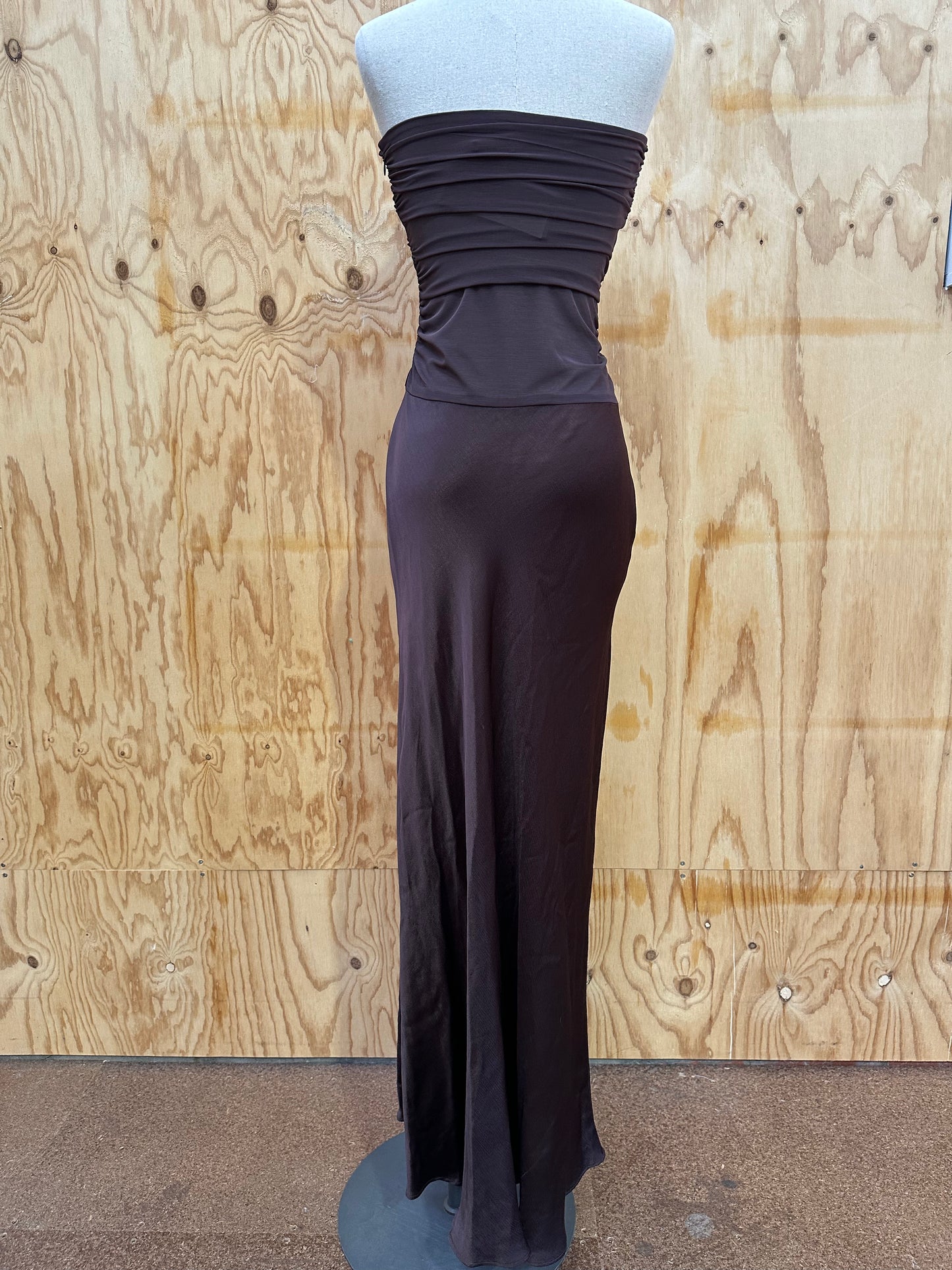 BEC & BRIDGE SEMI SHEER MAXI DRESS - SIZE 8