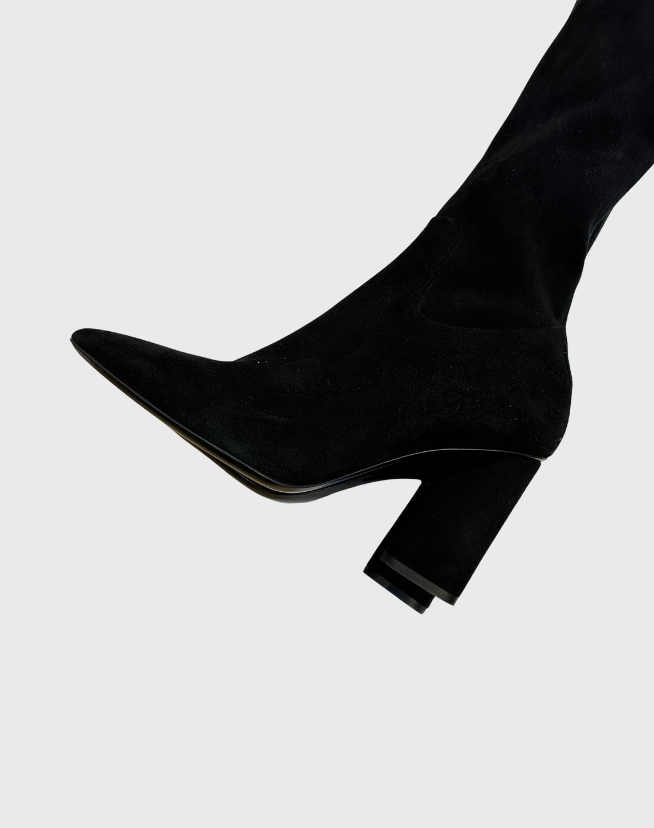SCANLAN THEODORE KNEE HIGH SUEDE BOOTS - SIZE 40