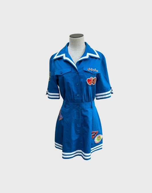 ANTIPODEAN HOME OF THE ART MINI SHIRT DRESS - SIZE 10