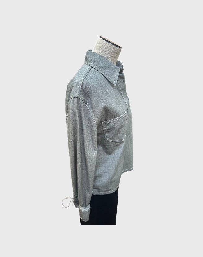 FENDI CHAMBRAY LONG SLEEVE SHIRT - SIZE 40