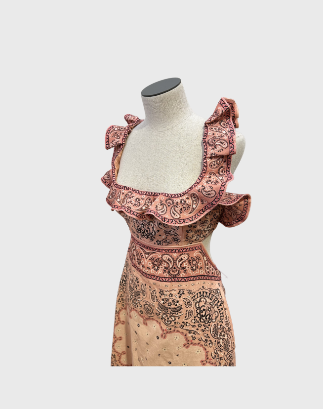 ZIMMERMANN MATCHMAKER FRILLED MIDI - SIZE 3