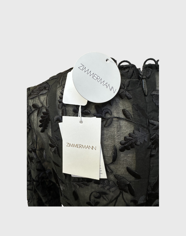 ZIMMERMANN STRANDED EMBROIDED DRESS - SIZE 1