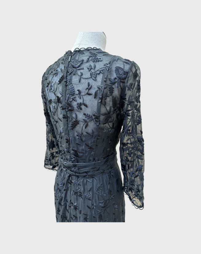 ZIMMERMANN STRANDED EMBROIDED DRESS - SIZE 1