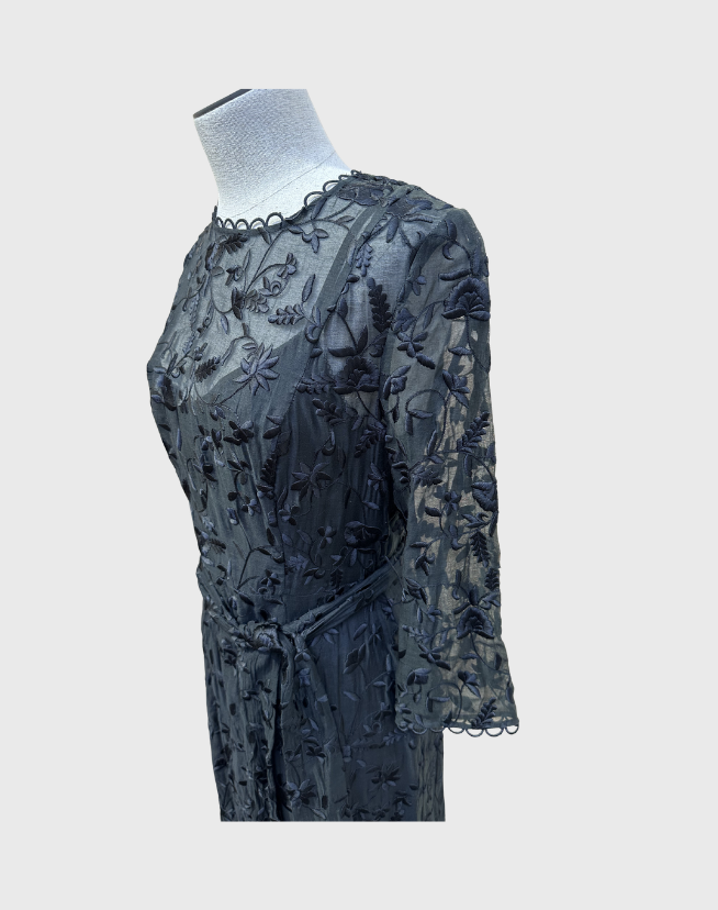 ZIMMERMANN STRANDED EMBROIDED DRESS - SIZE 1
