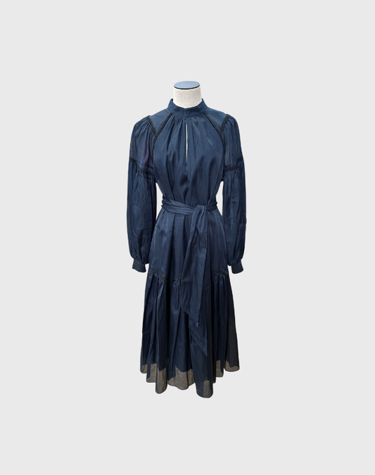 ME + EM ORGANZA MAXI SWING DRESS - SIZE 12