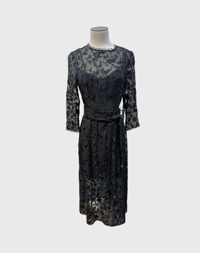 ZIMMERMANN STRANDED EMBROIDED DRESS - SIZE 1
