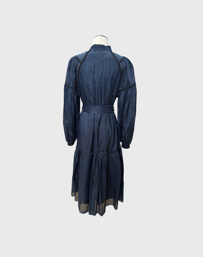 ME + EM ORGANZA MAXI SWING DRESS - SIZE 12