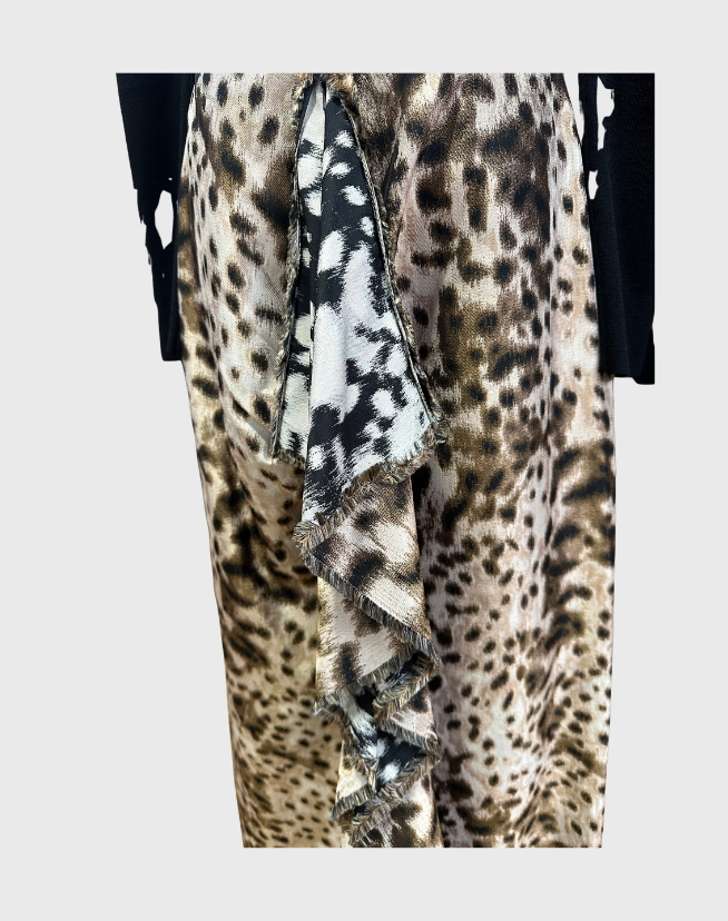 CAROLINA HERRERA ANIMAL PRINT MAX SKIRT - SIZE 12