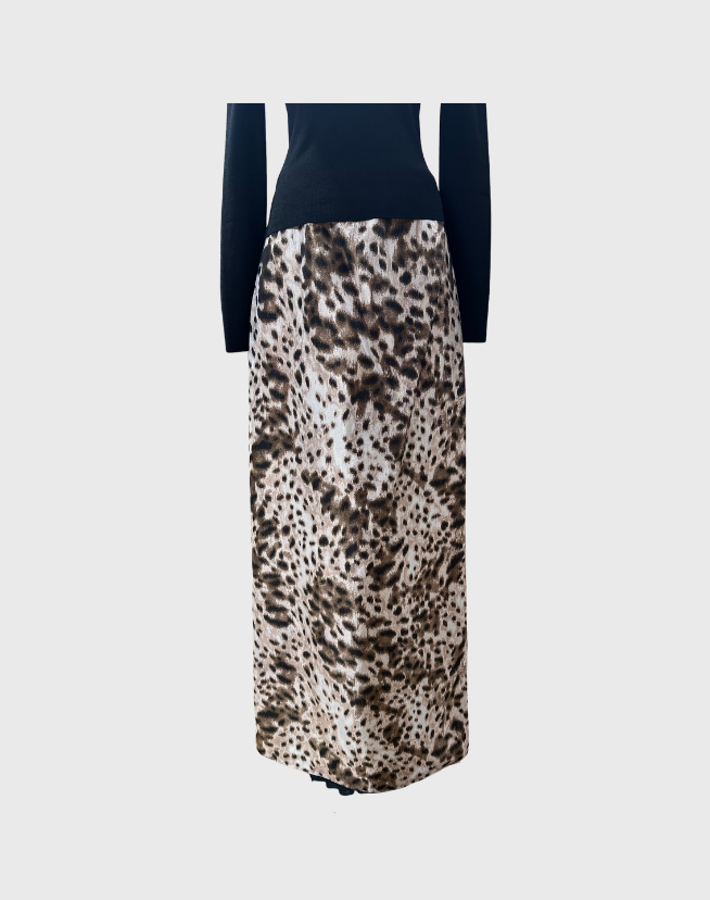 CAROLINA HERRERA ANIMAL PRINT MAX SKIRT - SIZE 12