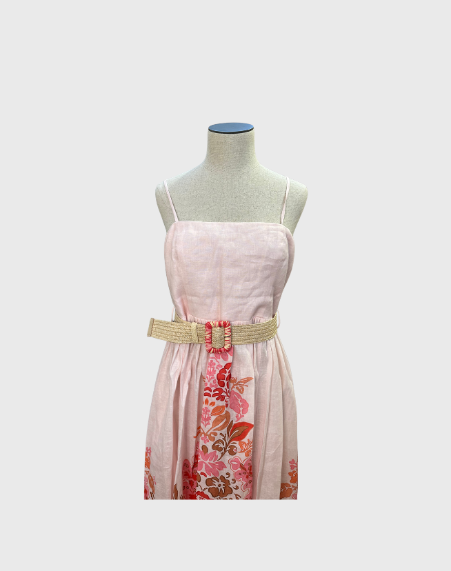 ZIMMERMANN VIOLET LINEN MAXI DRESS - SIZE 3