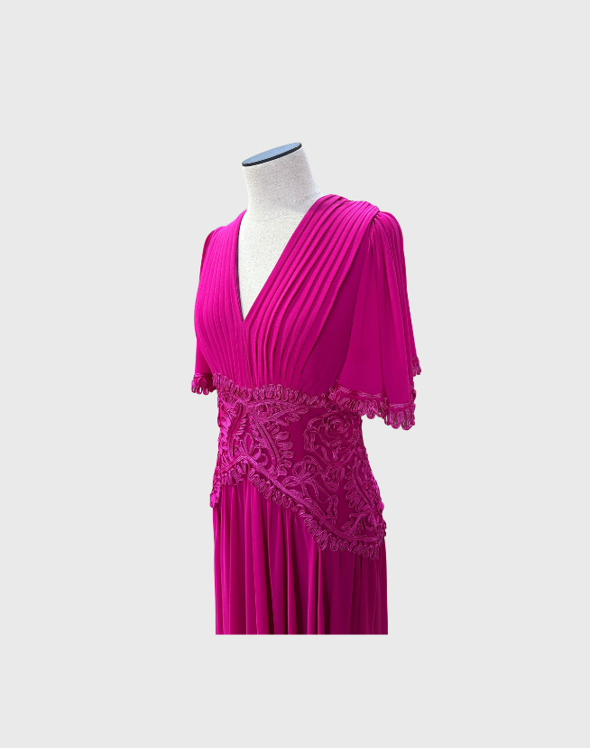 TADASHI SHOJI INDIRA EMBROIDERED MAXI DRESS - SIZE 8