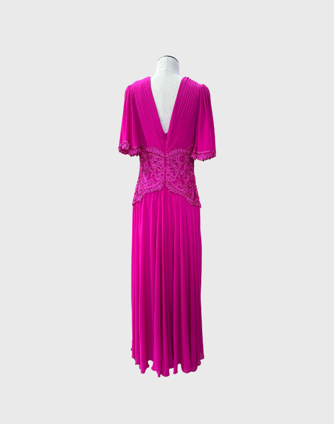 TADASHI SHOJI INDIRA EMBROIDERED MAXI DRESS - SIZE 8