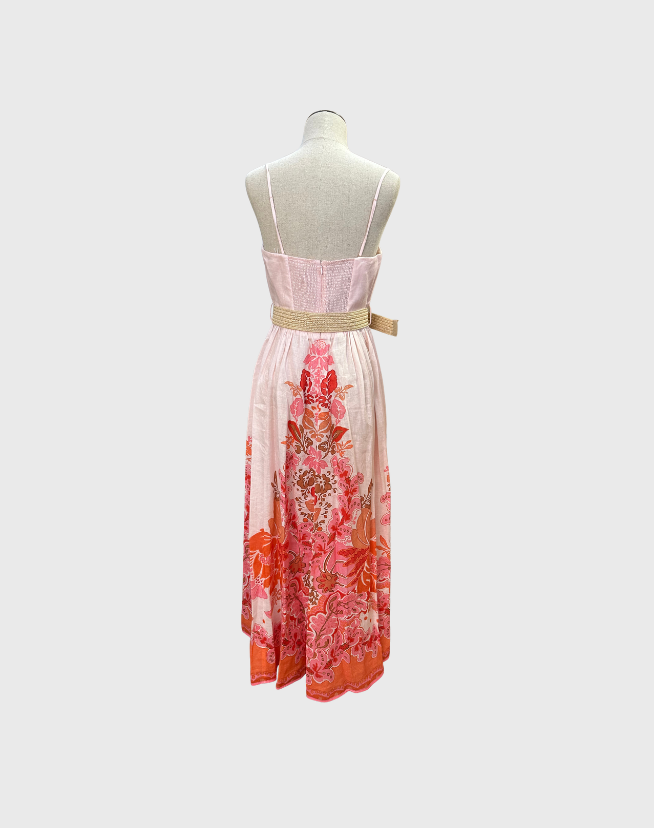 ZIMMERMANN VIOLET LINEN MAXI DRESS - SIZE 3