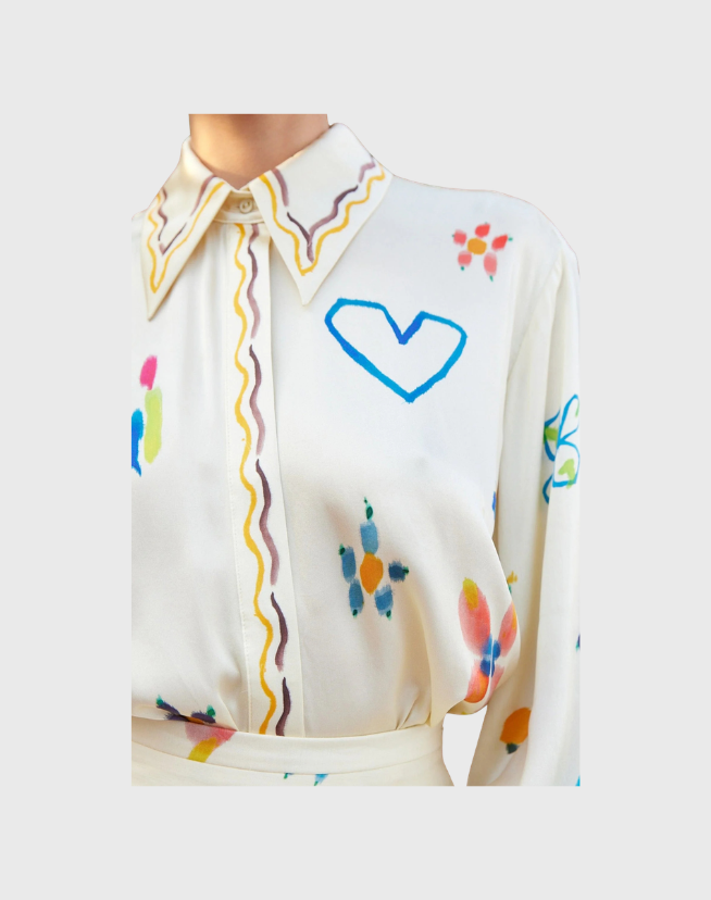 ALEMAIS SIDI SILK SHIRT - SIZE 8