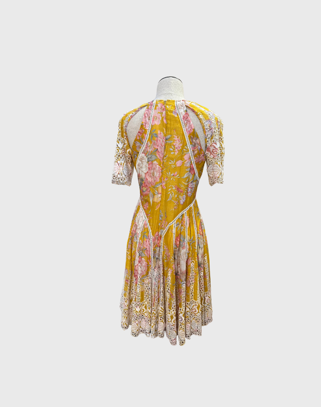 ZIMMERMANN CONFETTI SCALLOP DRESS - SIZE 1