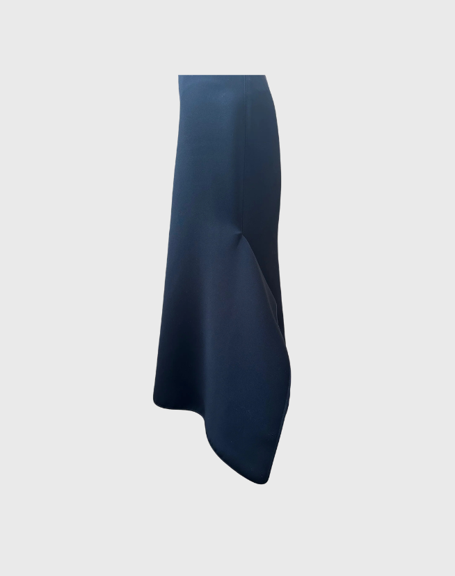 CARLA ZAMPATTI CREPE BLACK SKIRT - SIZE 10