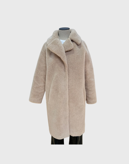 FRIENDS WITH FRANK FAUX SHERLING COAT - SIZE XS