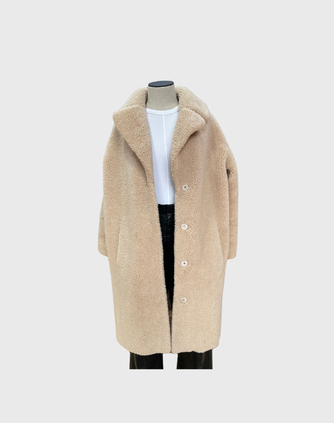 FRIENDS WITH FRANK FAUX SHERLING COAT - SIZE XS