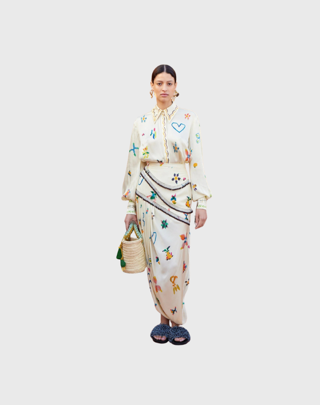ALEMAIS SIDI SILK SHIRT - SIZE 8