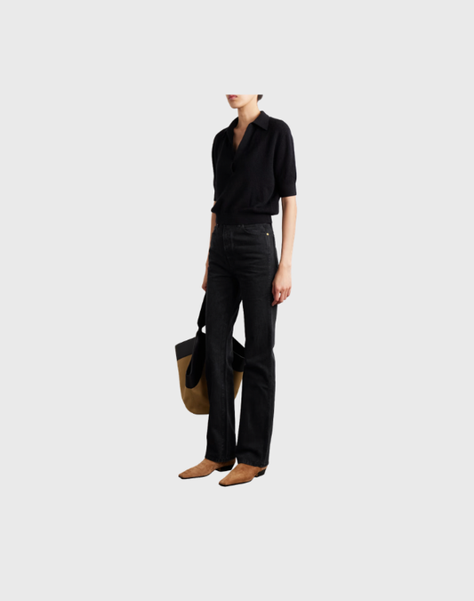 KHAITE DANIELLE BLACK JEANS - SIZE 26