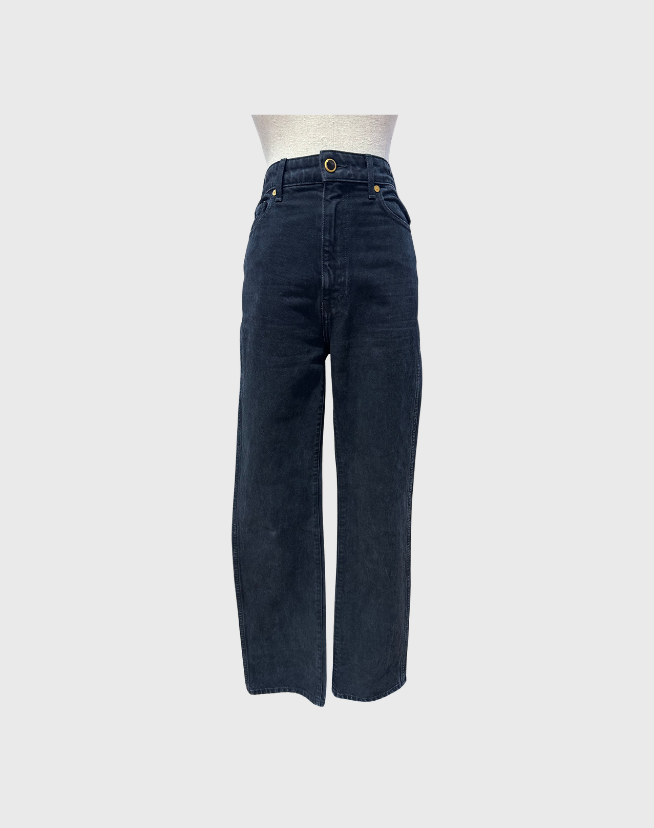 KHAITE DANIELLE BLACK JEANS - SIZE 26
