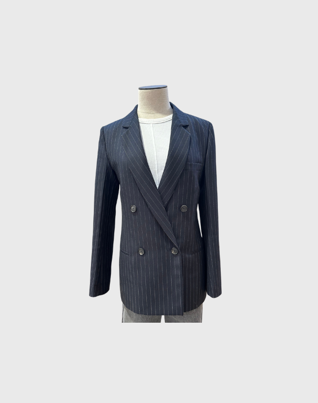 VICTORIA BECKHAM STRIPE BLAZER - SIZE 8