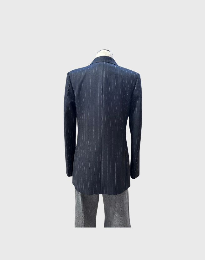 VICTORIA BECKHAM STRIPE BLAZER - SIZE 8