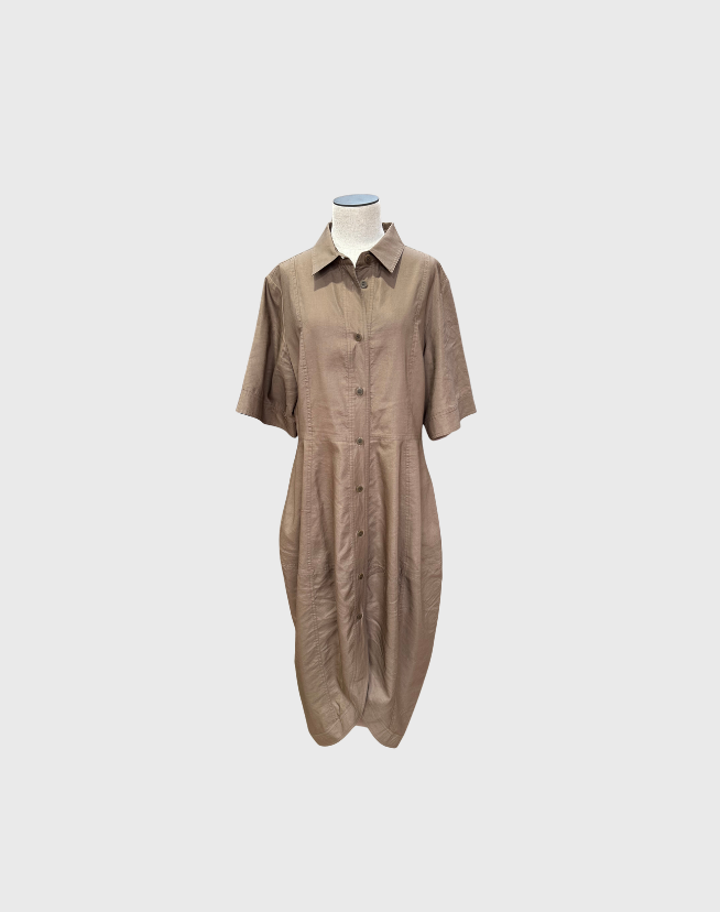 LEE MATHEWS SHIRT DRESS - SIZE 4