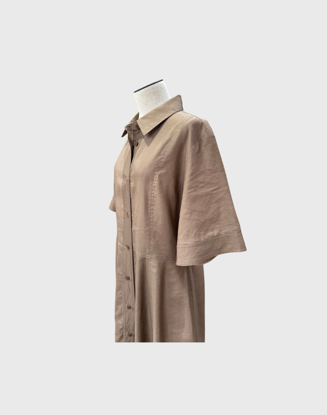 LEE MATHEWS SHIRT DRESS - SIZE 4