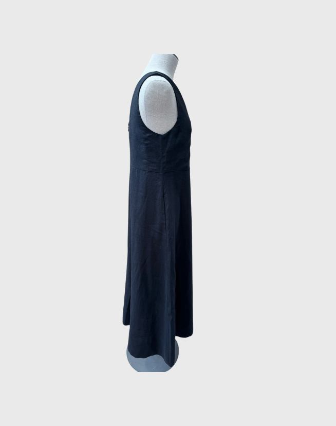 SKIN & THREADS ALESSANDRA LINEN MAXI DRESS - SIZE 10
