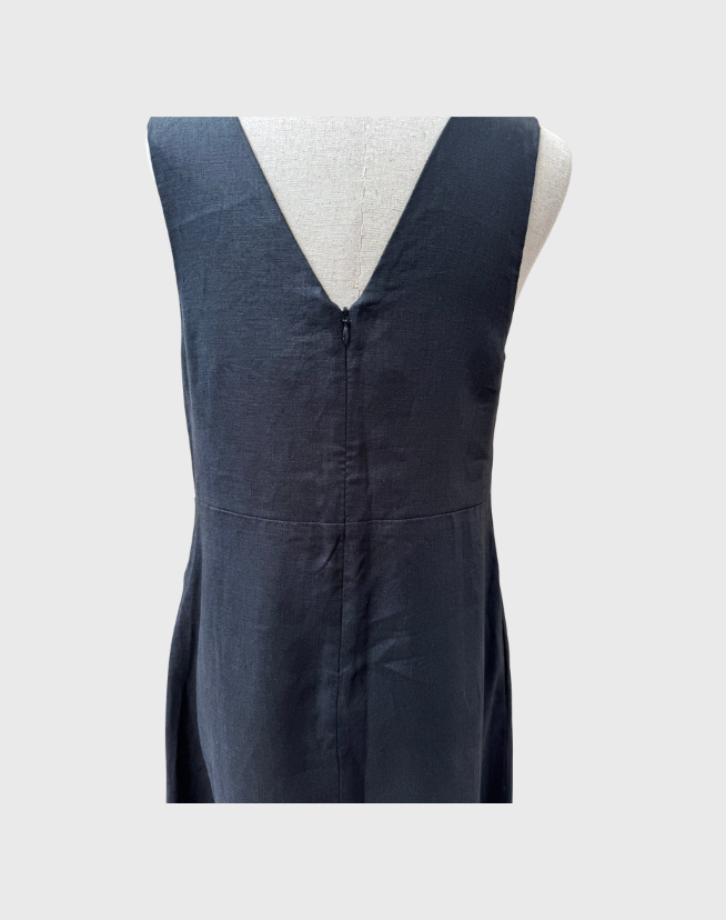 SKIN & THREADS ALESSANDRA LINEN MAXI DRESS - SIZE 10