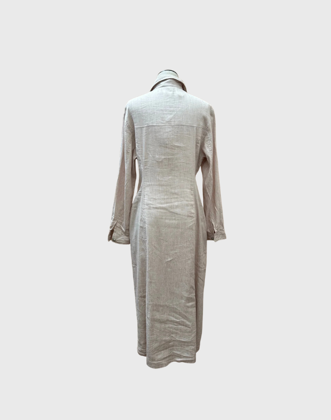 WHITE STORY SHIRT DRESS - SIZE 12