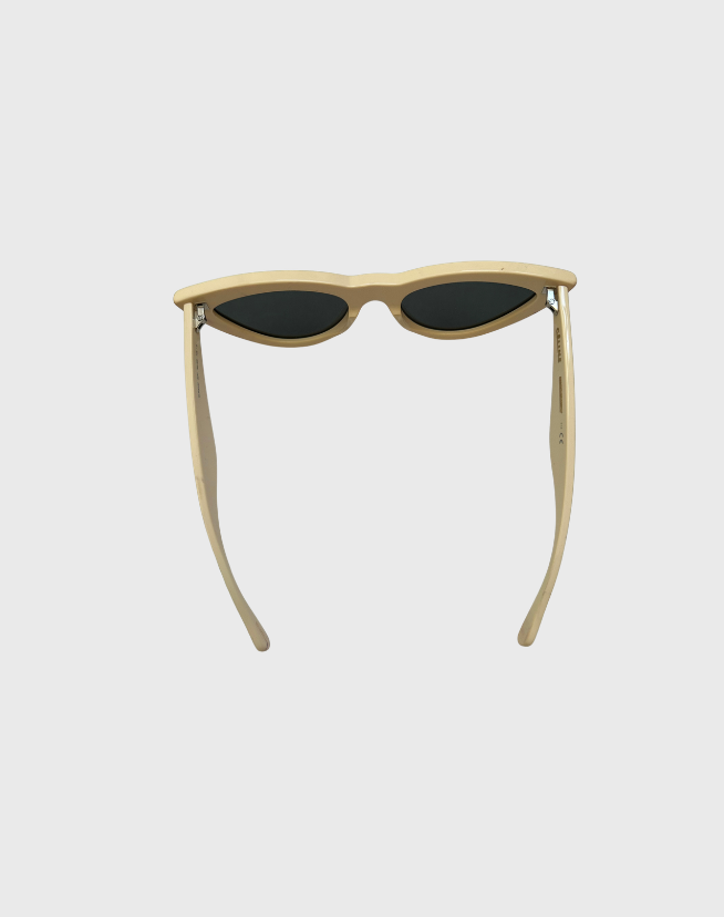 CELINE CAT-EYE IVORY ACETATE SUNGLASSES
