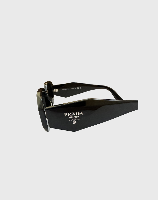 PRADA BLACK RECTANGLE SUNGLASSES