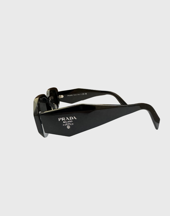 PRADA BLACK RECTANGLE SUNGLASSES