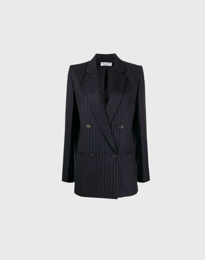 VICTORIA BECKHAM STRIPE BLAZER - SIZE 8