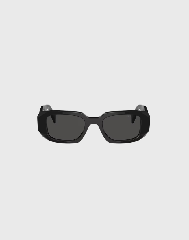 PRADA BLACK RECTANGLE SUNGLASSES