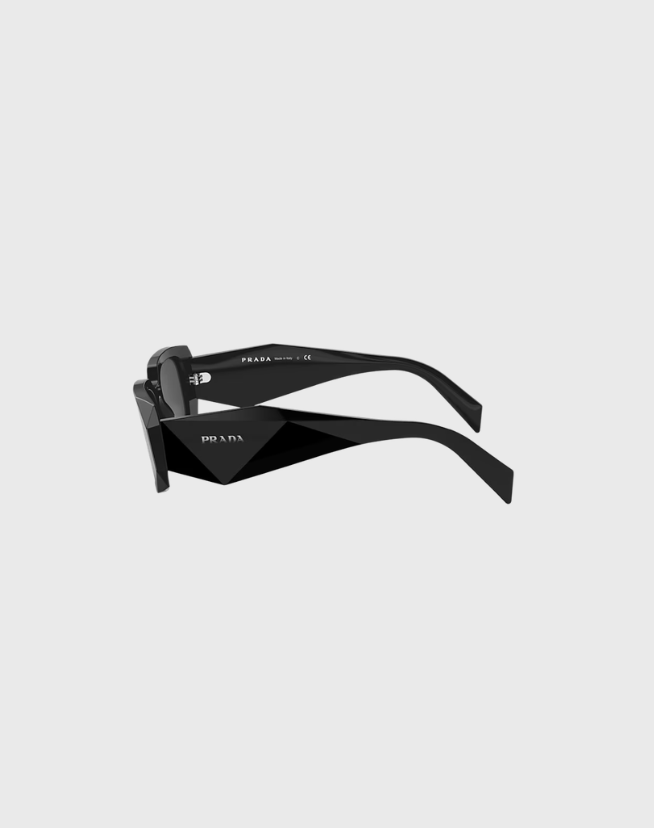 PRADA BLACK RECTANGLE SUNGLASSES