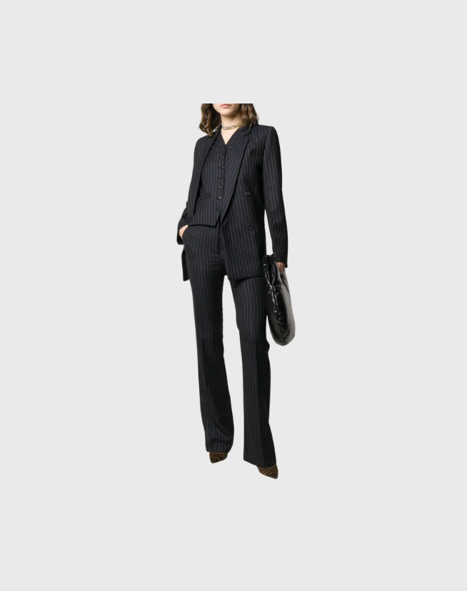 VICTORIA BECKHAM STRIPE BLAZER - SIZE 8