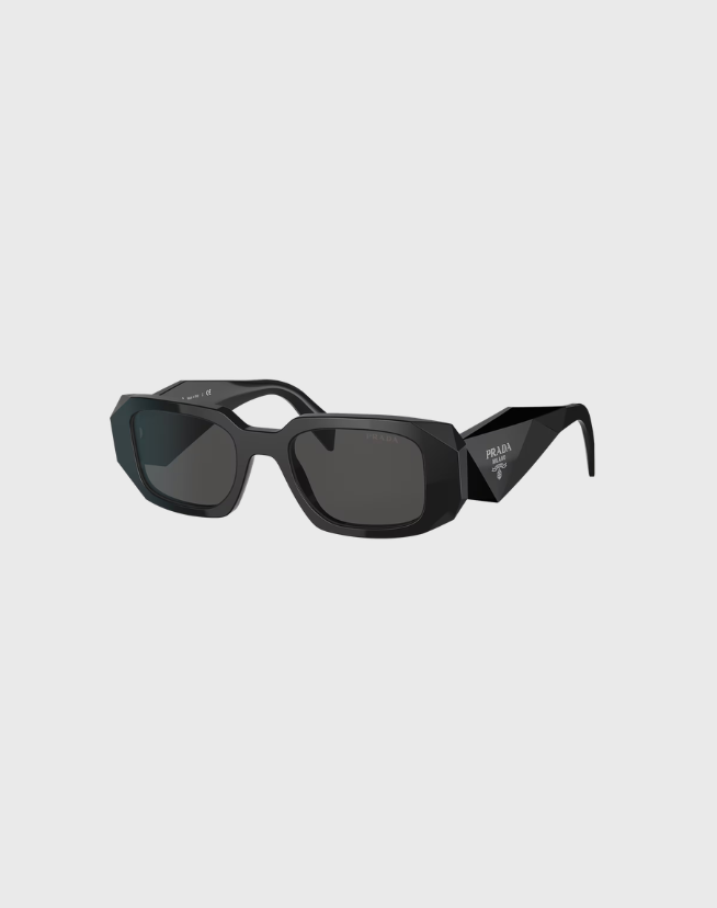 PRADA BLACK RECTANGLE SUNGLASSES