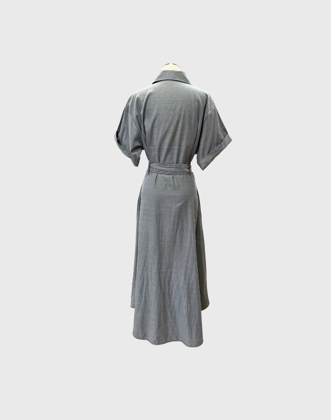 CAMILLA & MARC FINKE MIDI SHIRT DRESS - SIZE 10