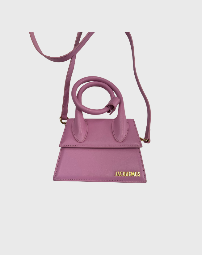JACQUEMUS LE CHIQUITO MOYEN BAG IN LIGHT PINK