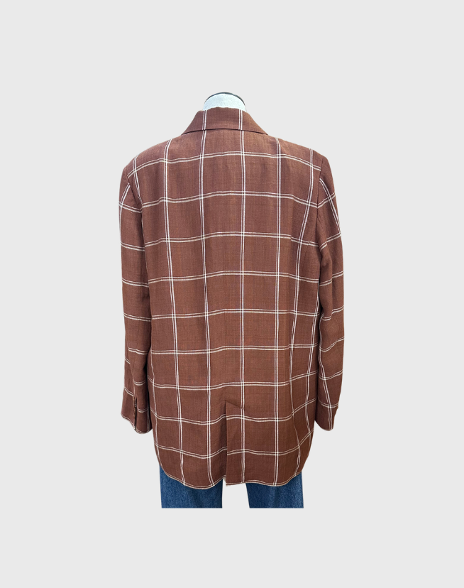 OROTON CHECK BLAZER - SIZE 14